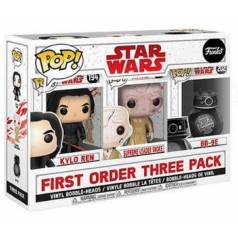 Funko Pop! First Order Three Pack: 194 Kylo Ren (GITD), 199 Supreme Leader Snoke & 202 BB-9E (Star Wars)