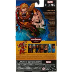 Figura Dientes de Sable (Sabretooth) 15 cm Marvel Legends BAF Colossus (F1009)