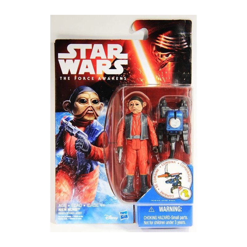 Figura Nien Nunb The Force Awakens Collection 3,75" (10cm) Serie 1 (B6951)