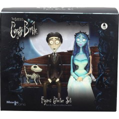 Emily, Víctor Van Dort y Scraps Novia Cadaver Tim Burton Corpse Bride Pack figuras