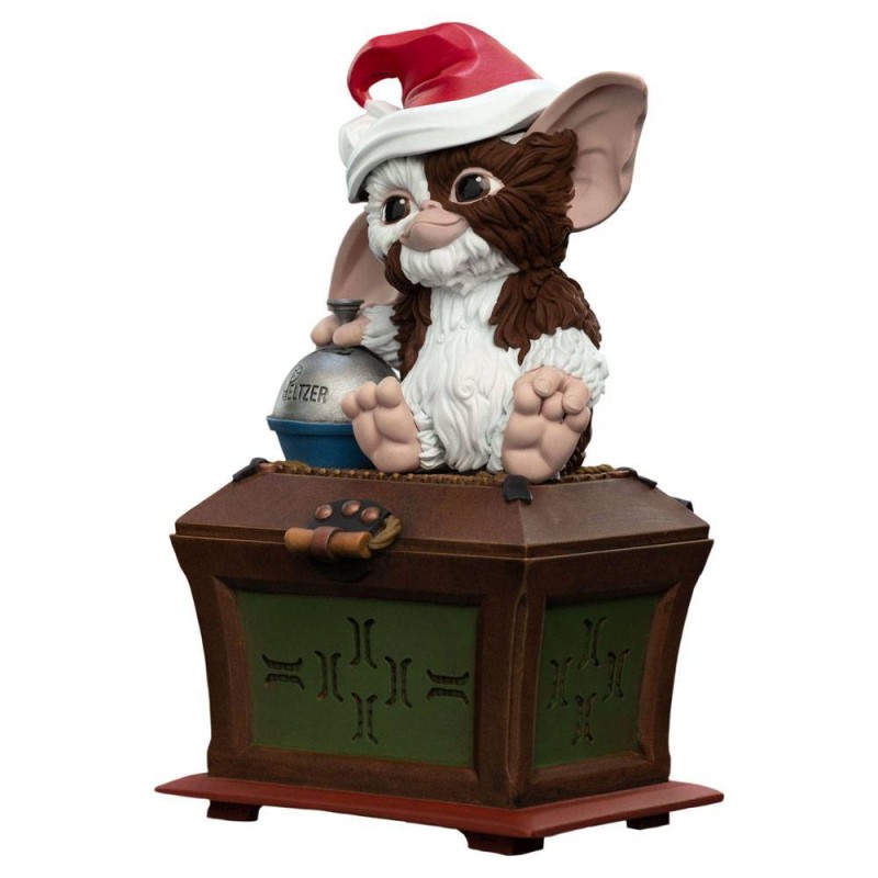 Gizmo with Santa Hat Gemlins Mini Epic Limited Edition figura 12 cm