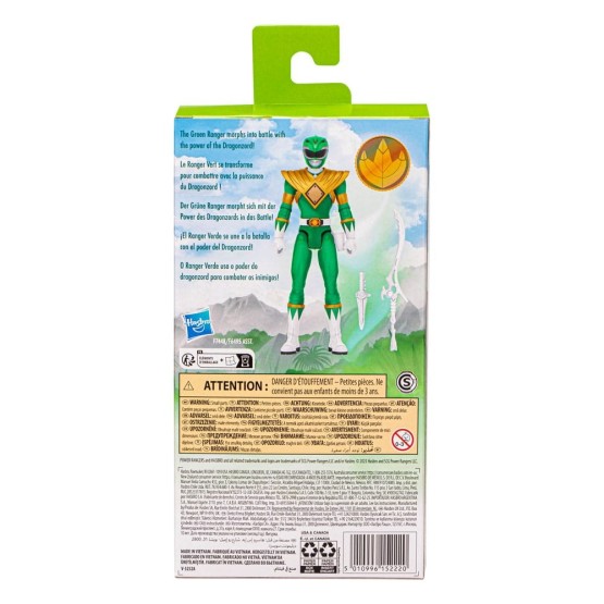 Green Ranger Migthy Morphin Power Rangers figura 15 cm