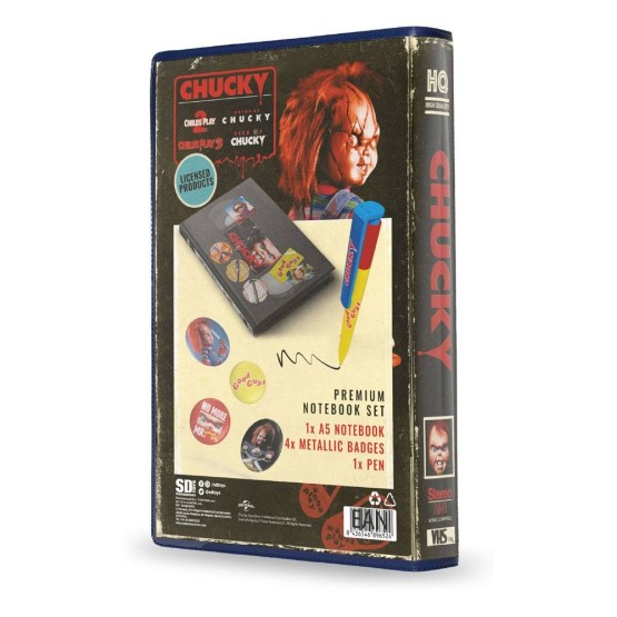 Chucky Juego Para Escribir de 6 Piezas VHS