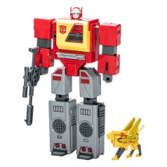 Autobot Blaster & Steeljaw transformes retro figura 18 cm