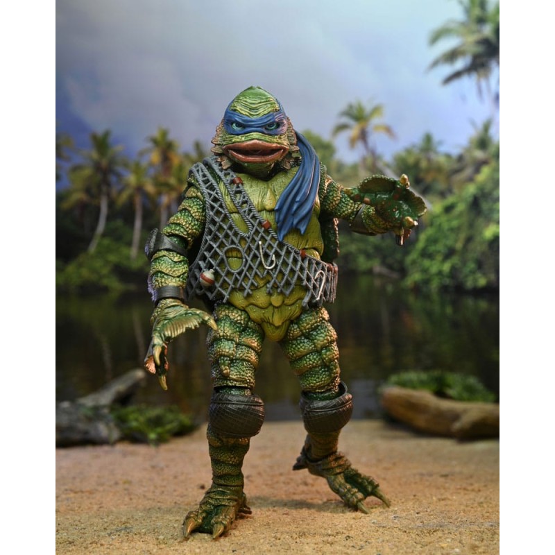 Leonardo as Creature from the Black Laggon Neca Ultimate Universal Monters & TMNT figura 20 cm