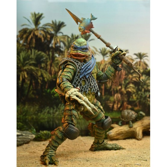 Leonardo as Creature from the Black Laggon Neca Ultimate Universal Monters & TMNT figura 20 cm