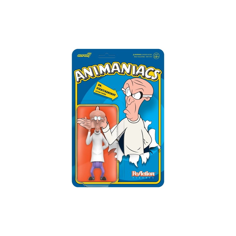 Dr. Scratchnsniff Animaniacs Super 7 figura 9 cm