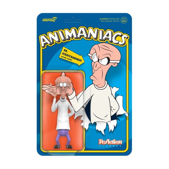 Dr. Scratchnsniff Animaniacs Super 7 figura 9 cm