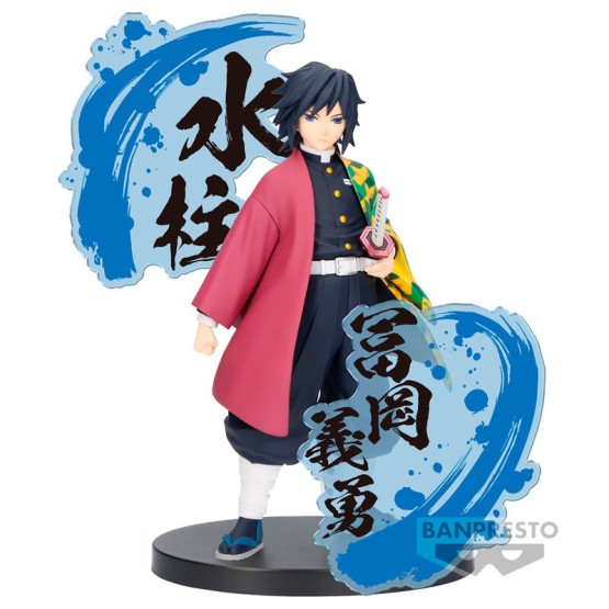 Giyu Tomioka Kimetsu No Yaiba Ex Demon figura 16 cm