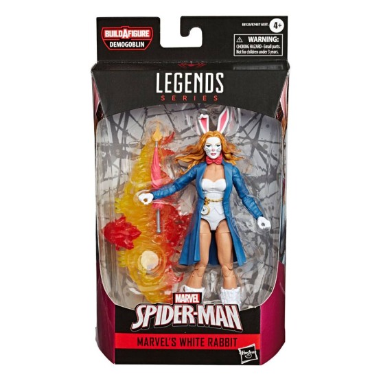 White Rabbit Marvel Legends Spider-Man BAF Demogoblin figura 15 cm