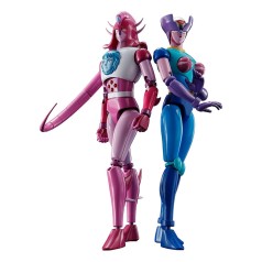 GX-108 Rhein & GX-11R Dianan A Great Mazinger Z Diecast Soul of Chogokin set figuras 17 cm