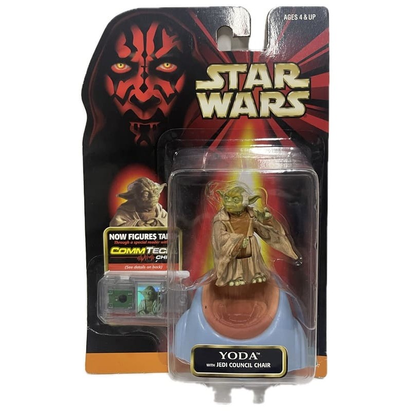 Yoda Jedi Council chair CommTech chip Episode I Collection figura 9,5 cm