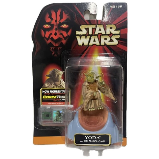 Yoda Jedi Council chair CommTech chip Episode I Collection figura 9,5 cm