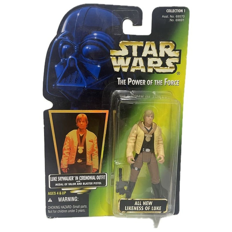 Luke Skywalwer (Ceremonial outfit) The Power of The Force SW: Una nueva esperanza figura 9,5 cm