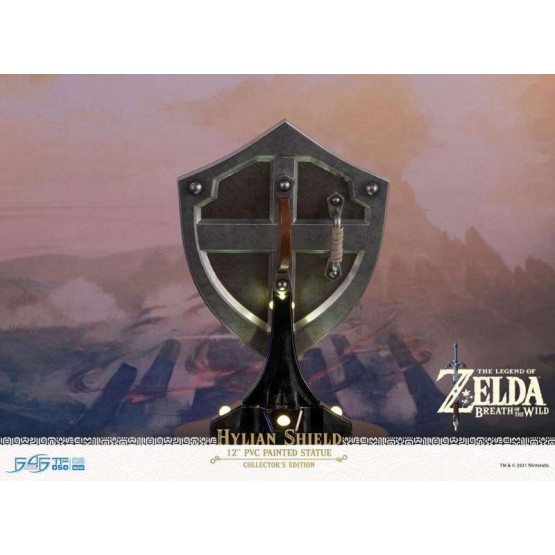 Escudo Hylian The Legend of Zelda: Breath of Wild Collector's Edition. Estatua 29 cm