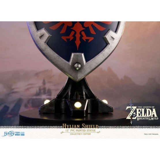 Escudo Hylian The Legend of Zelda: Breath of Wild Collector's Edition. Estatua 29 cm