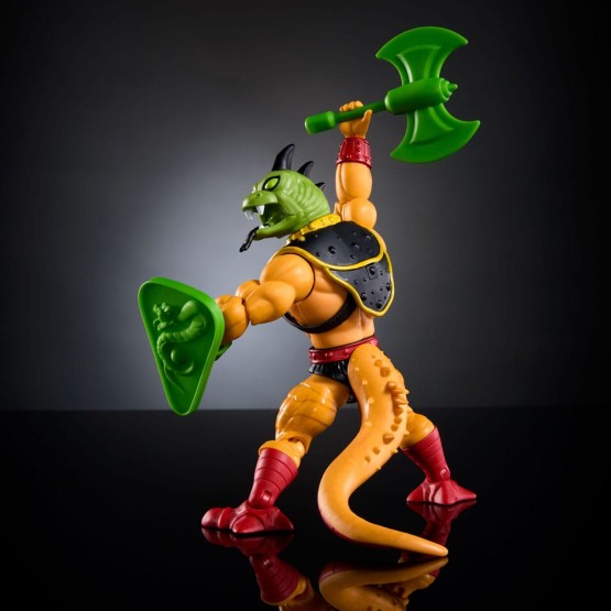 Reptilax MOTU Origins Snake Men Mattel figura 14 cm