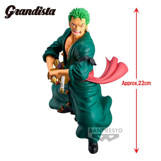 Roronoa Zoro One Piece Grandista figura 22 cm