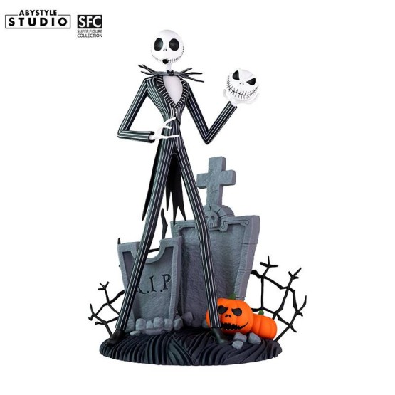 Jack Skellington Scary Smiling face Pesadilla antes de Navidad figura 18 cm SFC 67