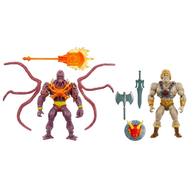 pack 2 figuras He-man & Vecna 14 cm Master of the Universe X Stranger Things Mattel