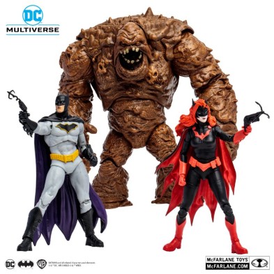 Pack 3 figuras Clayface, Batman & Batwoman 15 cm McFarlane Gold label