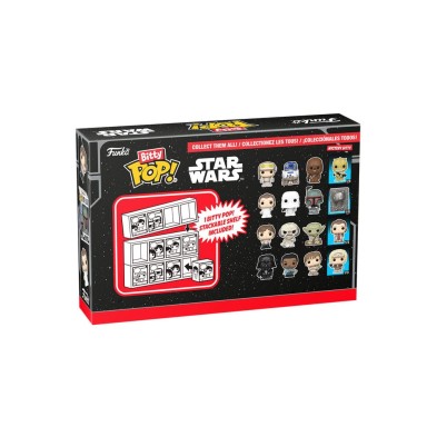 Funko Bitty Pop! Star Wars: El Imperio Contraataca Leia, Snowtropper y Boba Fett Pack de 4 Figuras