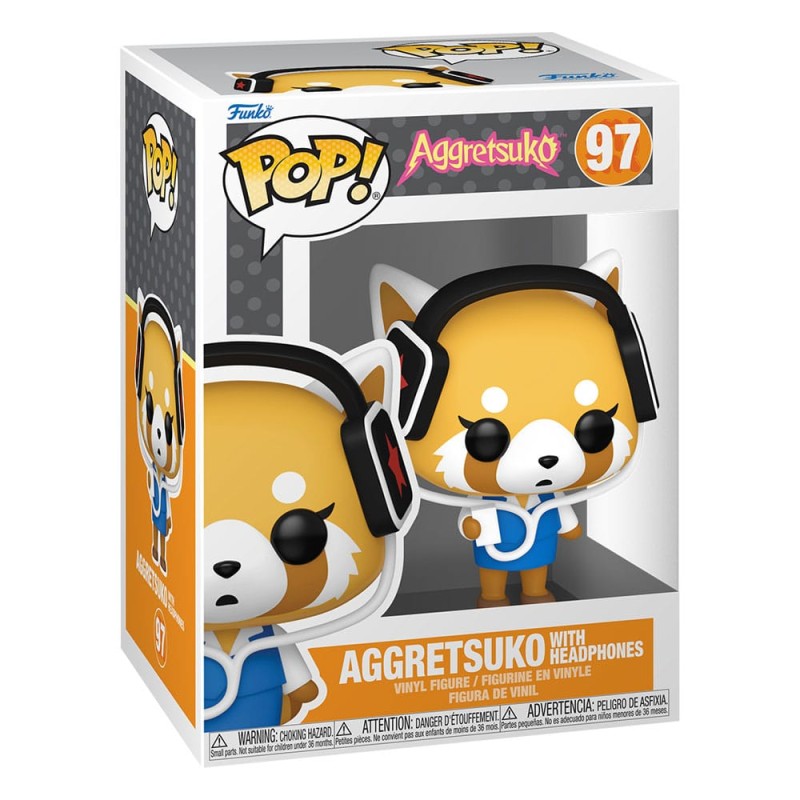 Figura Funko Pop! Aggretsuko 97 Con Audífonos, 9 Cm