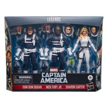 Pack de 3 figuras S.H.I.E.L.D Marvel Legends 15 cm Captain AmericaHasbro