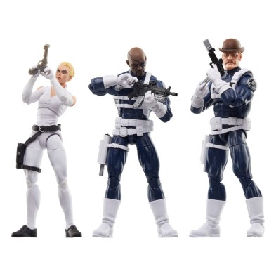 Pack de 3 figuras S.H.I.E.L.D Marvel Legends 15 cm Captain AmericaHasbro